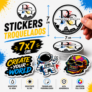 Stickers Troquelados 7x7