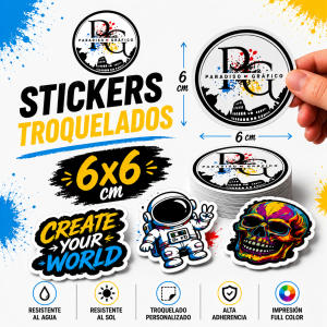 Stickers Troquelados 6x6