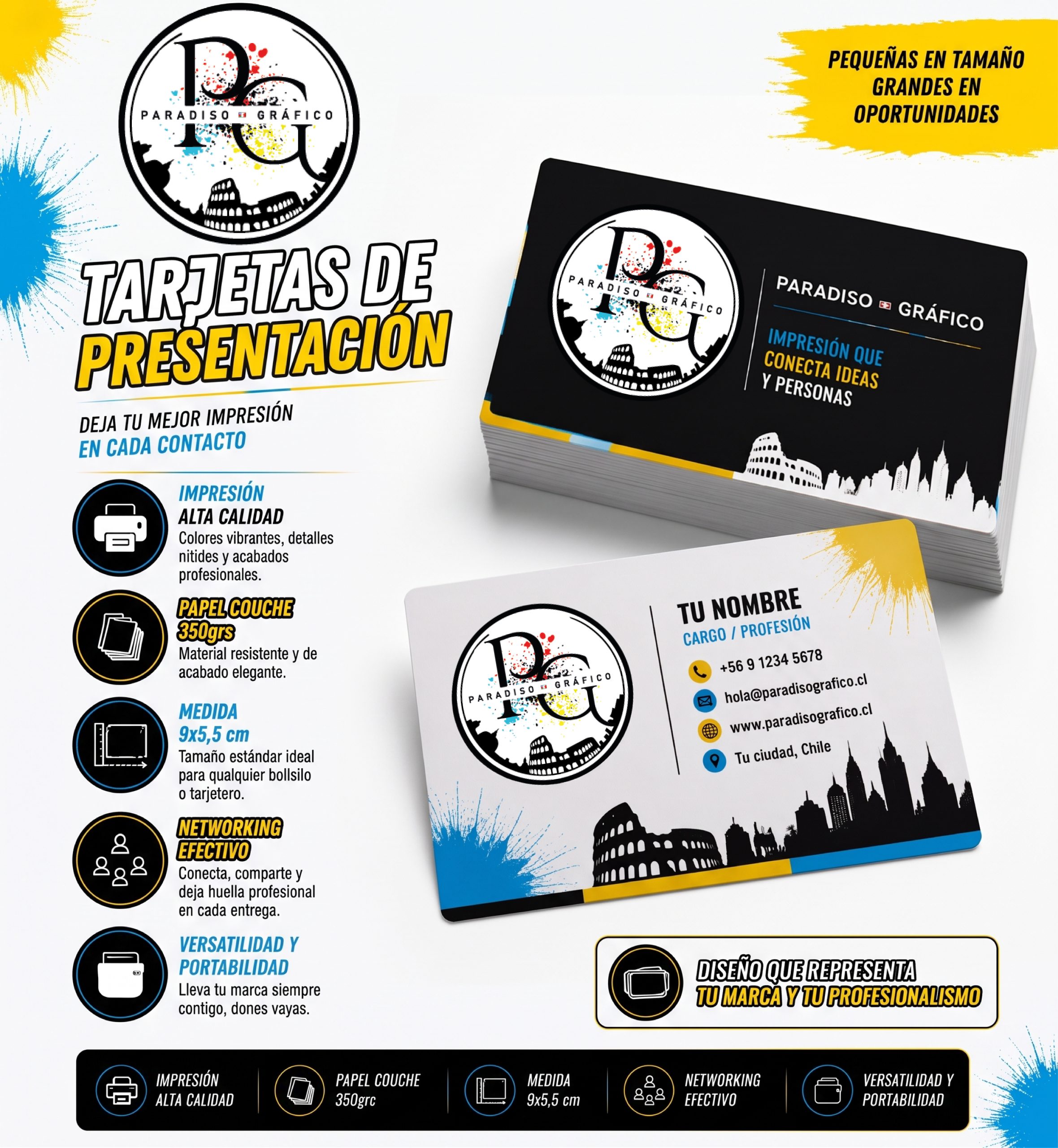 Tarjetas de Visita 1000 unidades