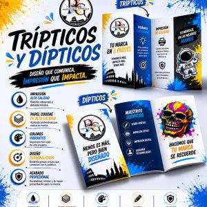 Trípticos y Dípticos 1000 unidades